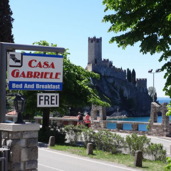 Schloss Malcesine von Casa Gabriele aus gesehen