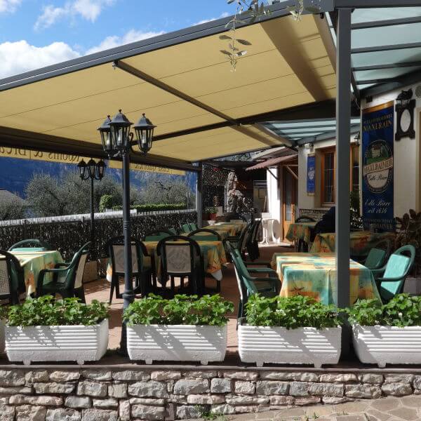 The veranda for breakfast at Casa Gabriele